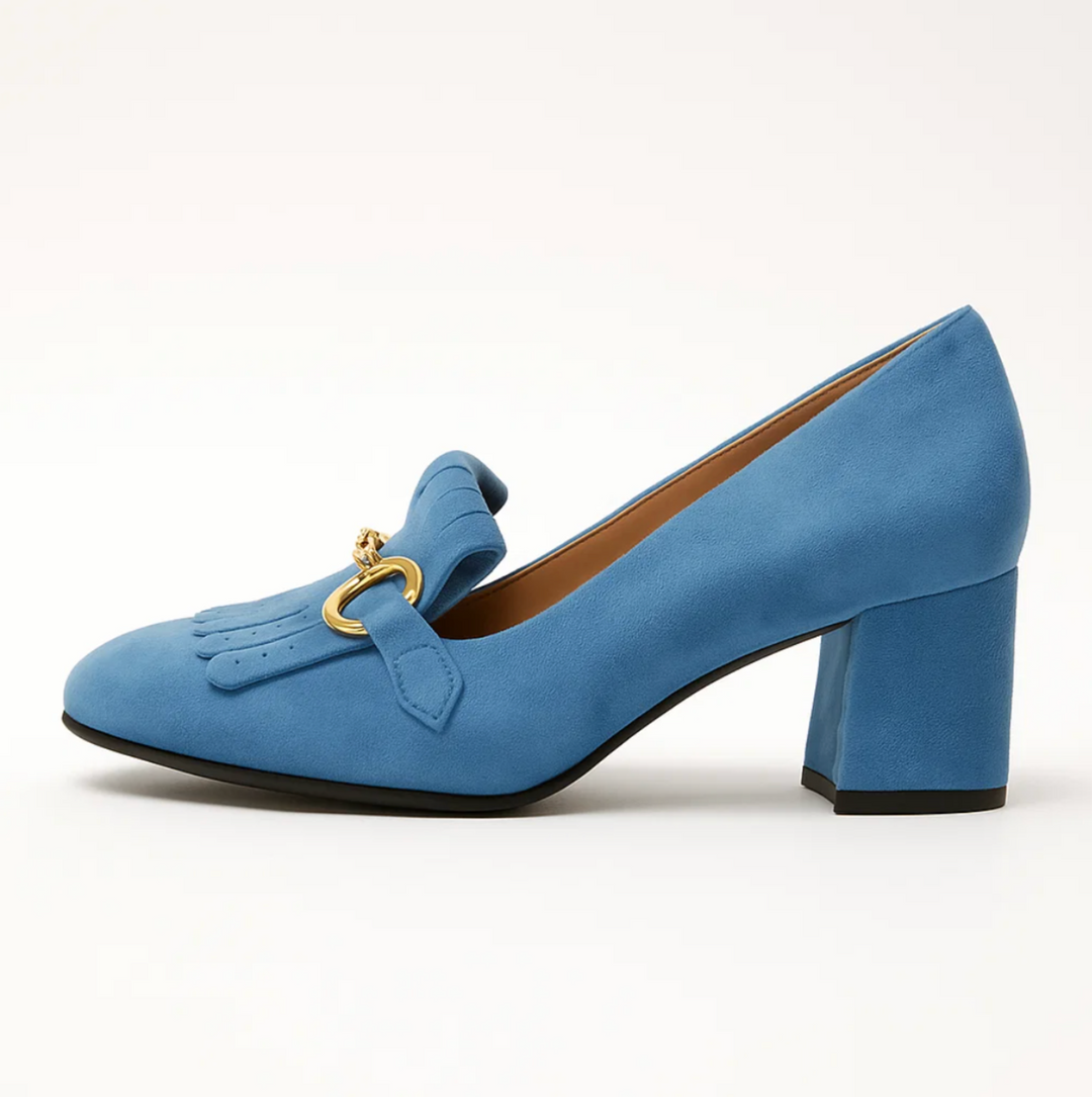 Velvet Fringe Heels (Lorena)