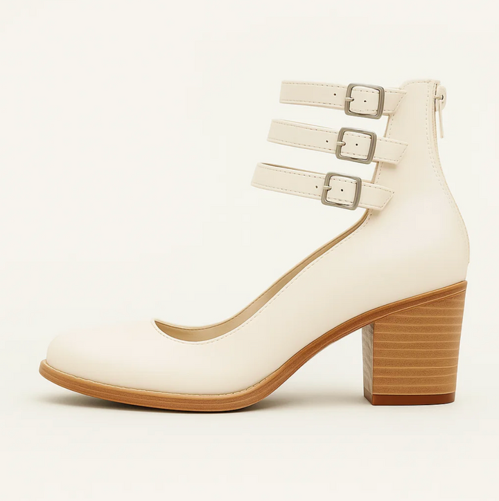 Vintage Elegance Leder-Heels (Elisabetta)