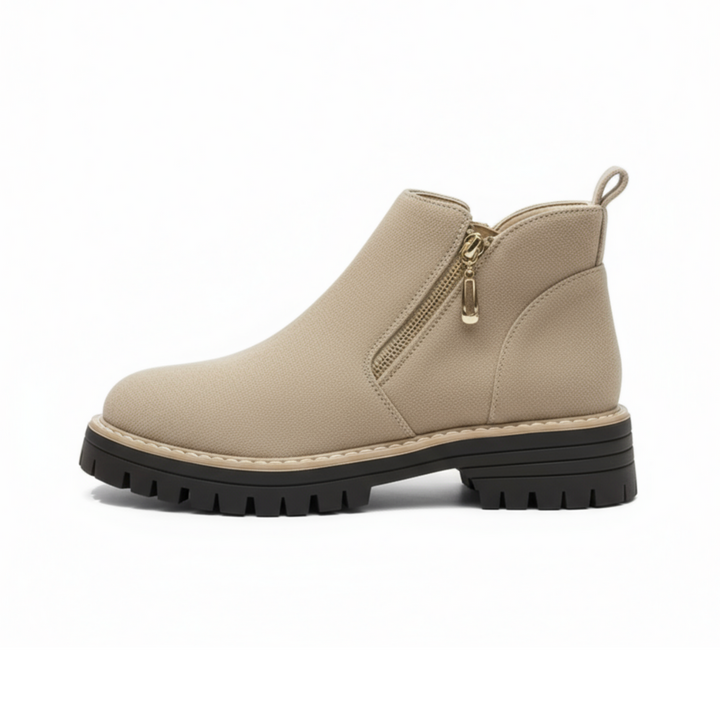 Elegant Suede Zip Boot (Leandra)