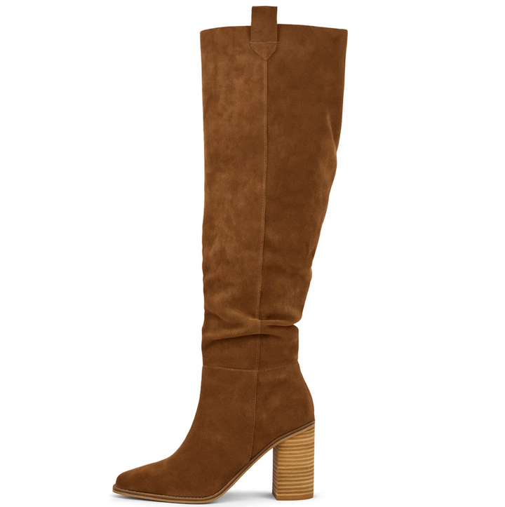Suede Blockheel Stiefel (Rosalyn)