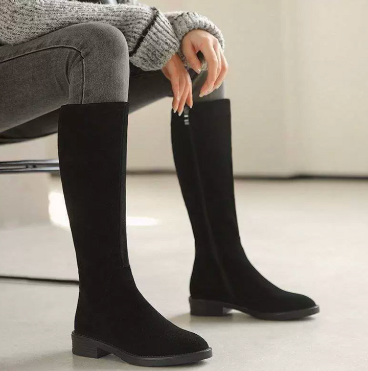 Klassische Suede Stiefel (Mariette)