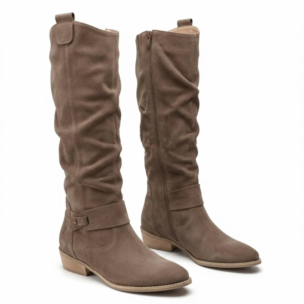 Slouch-Stiefel in Nubuk-Optik (Marla)