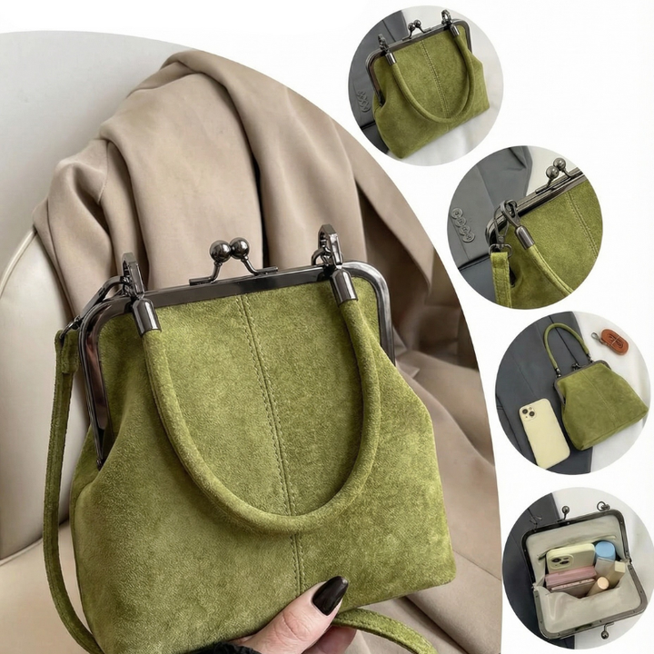 Veda – Handtasche aus strukturiertem pflanzlich gegerbtem Leder