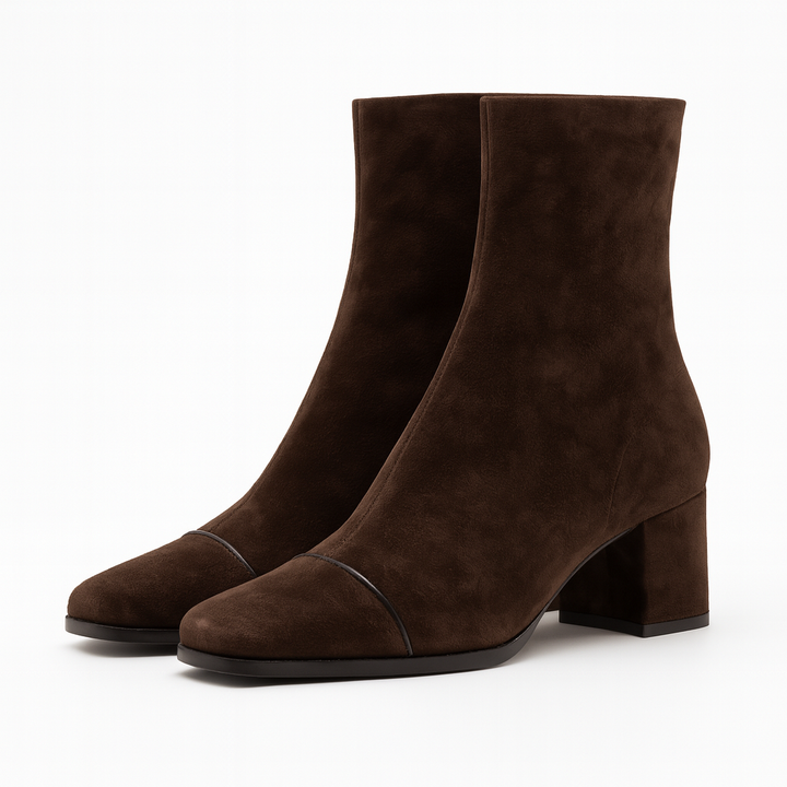 Stiefel mit Quadratischer Zehenspitze und Absatz (Victoria)