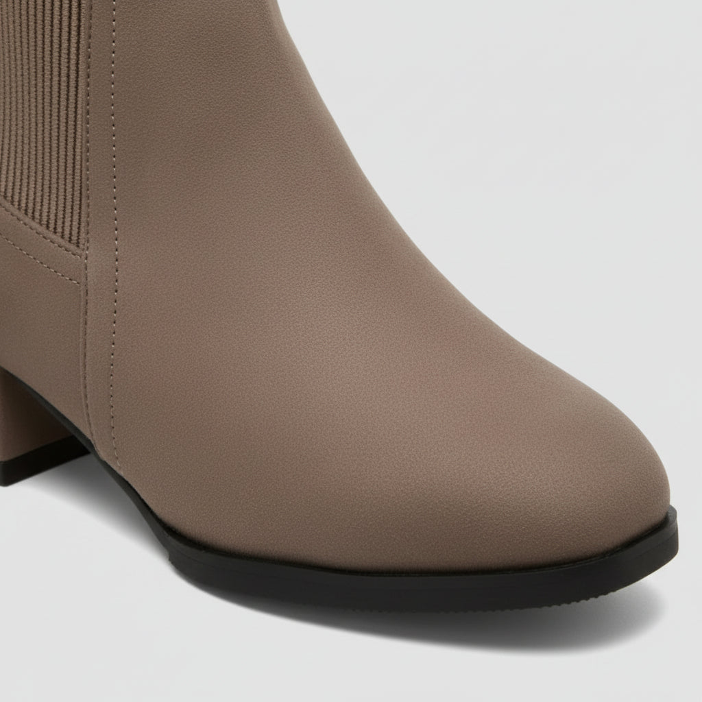 Klassische Chelsea-Stiefeletten mit Blockabsatz (Alina)