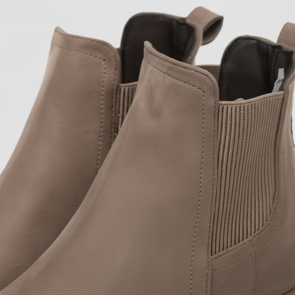 Klassische Chelsea-Stiefeletten mit Blockabsatz (Alina)