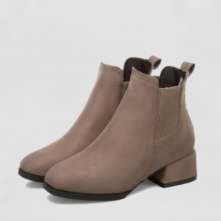 Klassische Chelsea-Stiefeletten mit Blockabsatz (Alina)