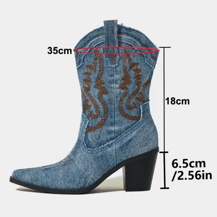 Denim Stiefelette (Veloria)